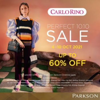 Parkson-Carlo-Rino-Perfect-10.10-Sale-350x350 - Bags Fashion Accessories Fashion Lifestyle & Department Store Johor Kedah Kelantan Kuala Lumpur Malaysia Sales Melaka Negeri Sembilan Online Store Pahang Penang Perak Perlis Putrajaya Sabah Sarawak Selangor Supermarket & Hypermarket Terengganu 