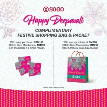 SOGO-Deepavali-FREE-Shopping-Bag-Packet-Promotion-350x350 - Johor Kuala Lumpur Promotions & Freebies Selangor Supermarket & Hypermarket 