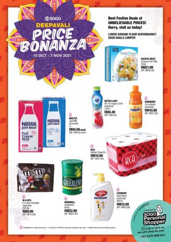 SOGO-Supermarket-Deepavali-Price-Bonanza-Promotion-350x495 - Kuala Lumpur Promotions & Freebies Selangor Supermarket & Hypermarket 