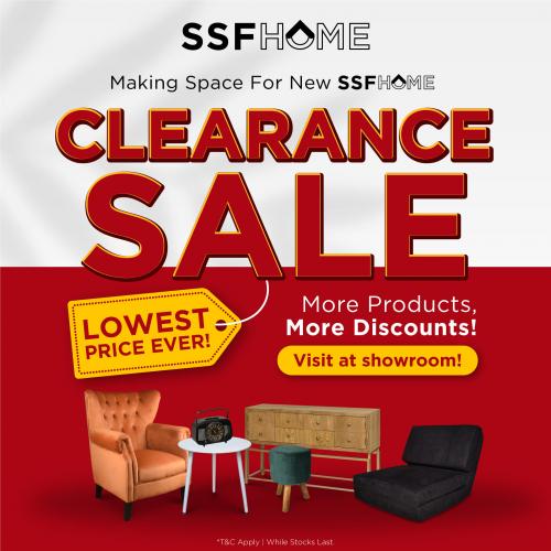 6 Oct 2021 Onward SSF Home Clearance Sale