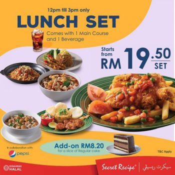 Secret-Recipe-Lunch-Set-Promotion-1-350x350 - Beverages Food , Restaurant & Pub Johor Kedah Kelantan Kuala Lumpur Melaka Negeri Sembilan Pahang Penang Perak Perlis Promotions & Freebies Putrajaya Selangor Terengganu 