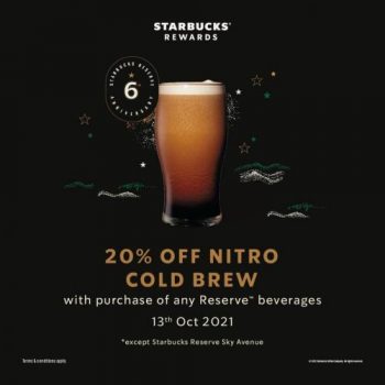 Starbucks-Reserve-20-OFF-Nitro-Cold-Brew-Promotion-350x350 - Beverages Food , Restaurant & Pub Johor Kuala Lumpur Pahang Penang Promotions & Freebies Selangor 