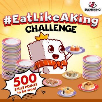 Sushi-King-EatLikeAKing-Challenge-Win-500-Smile-Points-350x350 - Beverages Events & Fairs Food , Restaurant & Pub Johor Kedah Kelantan Kuala Lumpur Melaka Negeri Sembilan Online Store Pahang Penang Perak Perlis Putrajaya Sabah Sarawak Selangor Sushi Terengganu 