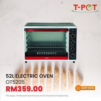 T-Pot-Electric-Oven-Promo-8-350x350 - Electronics & Computers Home Appliances Kitchen Appliances Promotions & Freebies Selangor