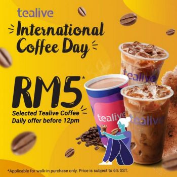 Tealive-Coffee-for-RM5-Promotion-350x350 - Beverages Food , Restaurant & Pub Johor Kedah Kelantan Kuala Lumpur Melaka Nationwide Negeri Sembilan Online Store Pahang Penang Perak Perlis Promotions & Freebies Putrajaya Sabah Sarawak Selangor Terengganu 