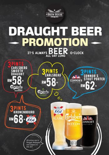 The-Brew-Draught-Beer-Promo-1-350x495 - Beverages Food , Restaurant & Pub Promotions & Freebies Selangor 