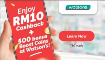 Watsons-Cashback-Promo-with-Boost-350x201 - Beauty & Health Cosmetics Health Supplements Johor Kedah Kelantan Kuala Lumpur Melaka Negeri Sembilan Pahang Penang Perak Perlis Personal Care Promotions & Freebies Putrajaya Sabah Sarawak Selangor Terengganu 