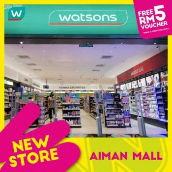 Watsons-New-Stores-Opening-Promotion-1-350x350 - Promotions & Freebies Sarawak Selangor Supermarket & Hypermarket 