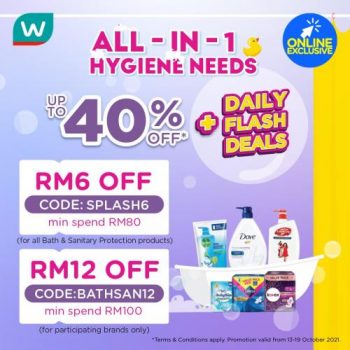 Watsons-Online-Hygiene-Needs-Promotion-350x350 - Beauty & Health Cosmetics Health Supplements Johor Kedah Kelantan Kuala Lumpur Melaka Negeri Sembilan Online Store Pahang Penang Perak Perlis Personal Care Promotions & Freebies Putrajaya Sabah Sarawak Selangor Skincare Terengganu 