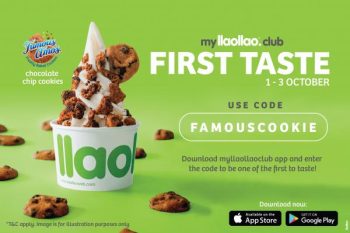 llaollao-Famous-Amos-Topping-Promo-350x233 - Beverages Food , Restaurant & Pub Johor Kedah Kelantan Kuala Lumpur Melaka Negeri Sembilan Online Store Pahang Penang Perak Perlis Promotions & Freebies Putrajaya Sabah Sarawak Selangor Terengganu 