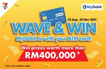 7-Eleven-MyDebit-Wave-Win-Contest-350x227 - Events & Fairs Johor Kedah Kelantan Kuala Lumpur Melaka Negeri Sembilan Pahang Penang Perak Perlis Putrajaya Sabah Sarawak Selangor Supermarket & Hypermarket Terengganu 