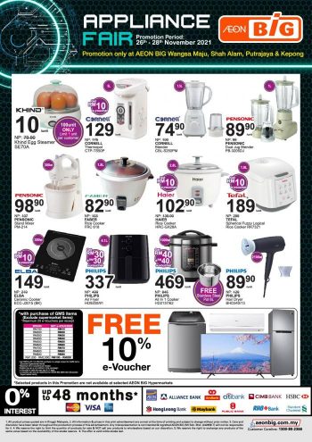 AEON-BiG-Appliance-Fair-Promotion-350x495 - Kuala Lumpur Promotions & Freebies Putrajaya Selangor Supermarket & Hypermarket 