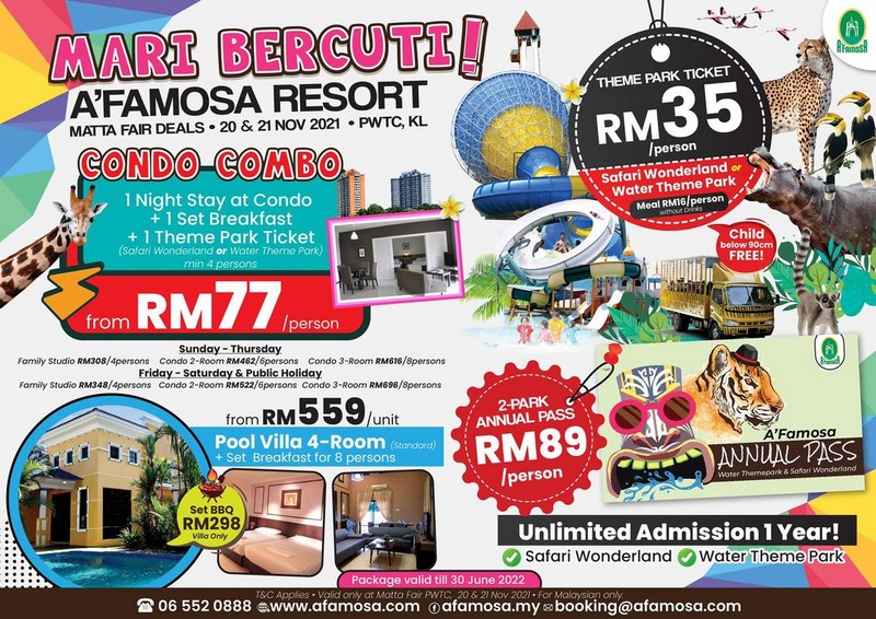 A famosa ticket package 2021