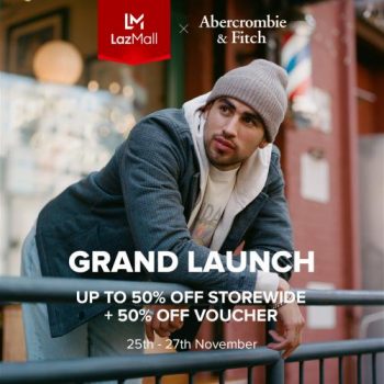 Abercrombie-Fitch-Lazada-Grand-Launch-Sale-350x350 - Apparels Fashion Accessories Fashion Lifestyle & Department Store Johor Kedah Kelantan Kuala Lumpur Malaysia Sales Melaka Negeri Sembilan Online Store Pahang Penang Perak Perlis Putrajaya Sabah Sarawak Selangor Terengganu 