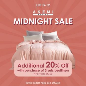 Akemi-Outlet-Black-Friday-Midnight-Sale-at-Mitsui-Outlet-Park-4-350x350 - Beddings Home & Garden & Tools Malaysia Sales Selangor 