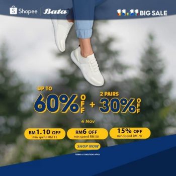 Bata-11.11-Big-Sale-on-Shopee-350x350 - Fashion Accessories Fashion Lifestyle & Department Store Footwear Johor Kedah Kelantan Kuala Lumpur Malaysia Sales Melaka Negeri Sembilan Online Store Pahang Penang Perak Perlis Putrajaya Sabah Sarawak Selangor Terengganu 