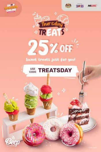 Beep-Thursday-Treat-25-OFF-Promo-1-350x525 - Beverages Food , Restaurant & Pub Johor Kedah Kelantan Kuala Lumpur Melaka Negeri Sembilan Online Store Pahang Penang Perak Perlis Promotions & Freebies Putrajaya Sabah Sarawak Selangor Terengganu 