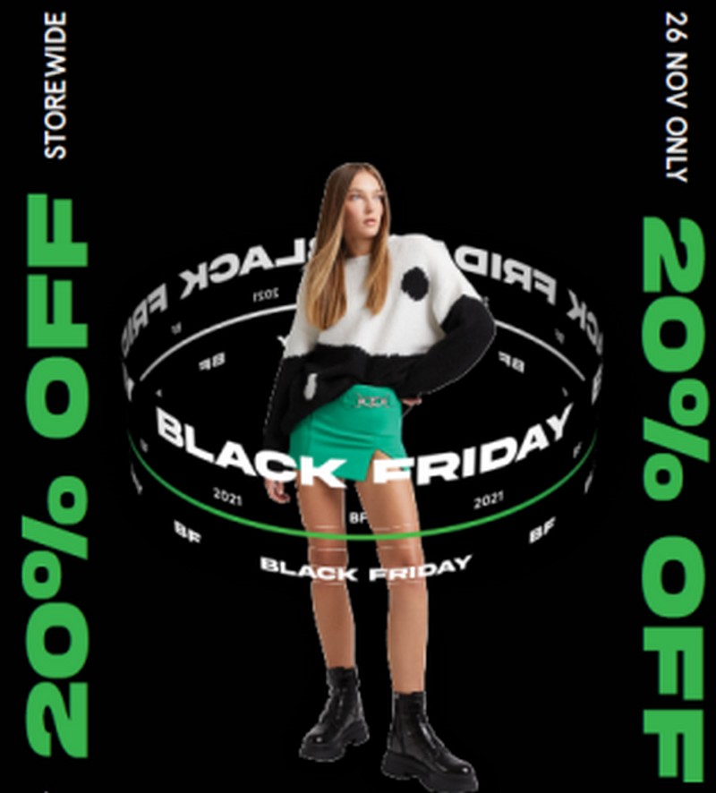 26 Nov 2021 Bershka Black Friday Sale