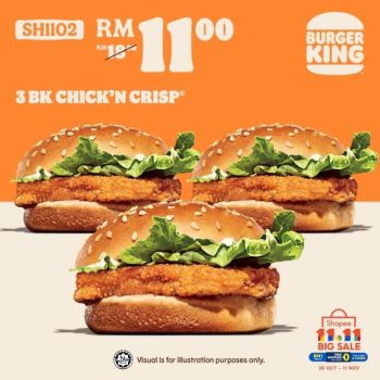 Burger-King-11.11-ShopeePay-Vouchers-Promo-6-350x350 - Beverages Burger Food , Restaurant & Pub Johor Kedah Kelantan Kuala Lumpur Melaka Negeri Sembilan Pahang Penang Perak Perlis Promotions & Freebies Putrajaya Sabah Sarawak Selangor Terengganu 