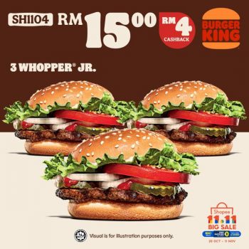 Burger-King-11.11-Special-Deal-350x350 - Beverages Burger Fast Food Food , Restaurant & Pub Johor Kedah Kelantan Kuala Lumpur Melaka Negeri Sembilan Pahang Penang Perak Perlis Promotions & Freebies Putrajaya Sabah Sarawak Selangor Terengganu 