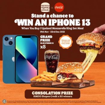 Burger-King-Coca-Cola-Win-iPhone-13-Contest-350x350 - Beverages Burger Events & Fairs Fast Food Food , Restaurant & Pub Johor Kedah Kelantan Kuala Lumpur Melaka Negeri Sembilan Pahang Penang Perak Perlis Putrajaya Sabah Sarawak Selangor Terengganu 