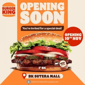 Burger-King-Opening-Promotion-at-Sutera-Mall-350x350 - Beverages Food , Restaurant & Pub Johor Promotions & Freebies 