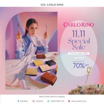 Carlo-Rino-11.11-Sale-at-Mitsui-Outlet-Park-350x350 - Bags Fashion Accessories Fashion Lifestyle & Department Store Malaysia Sales Selangor 