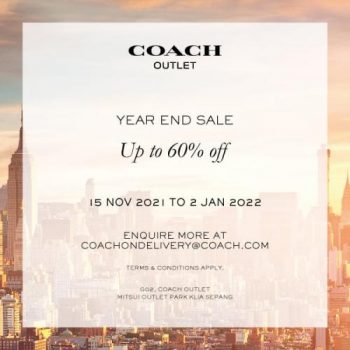 Coach-Year-End-Sale-at-Mitsui-Outlet-Park-350x350 - Bags Fashion Accessories Fashion Lifestyle & Department Store Malaysia Sales Selangor 