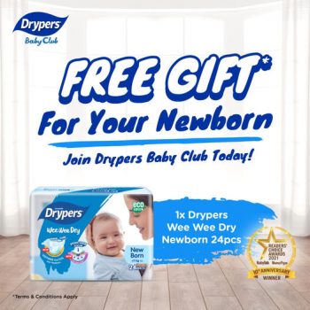 Drypers-Free-Wee-Wee-Dry-Newborn-24pcs-Giveaway-350x350 - Baby & Kids & Toys Diapers Johor Kedah Kelantan Kuala Lumpur Melaka Negeri Sembilan Online Store Pahang Penang Perak Perlis Promotions & Freebies Putrajaya Sabah Sarawak Selangor Terengganu 