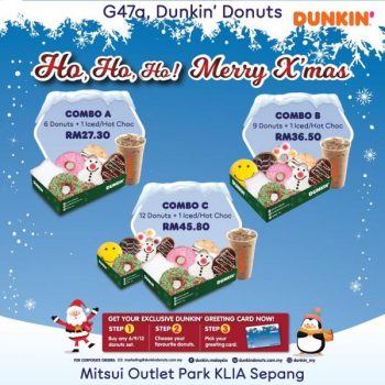 Dunkin-Donuts-Christmas-Promotion-at-Mitsui-Outlet-Park-350x350 - Beverages Food , Restaurant & Pub Promotions & Freebies Selangor 