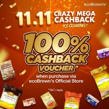 EcoBrowns-11.11-Cashback-Promo-350x350 - Johor Kedah Kelantan Kuala Lumpur Melaka Negeri Sembilan Online Store Others Pahang Penang Perak Perlis Promotions & Freebies Putrajaya Sabah Sarawak Selangor Terengganu 