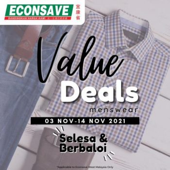 Econsave-Menswear-Value-Deals-Promotion-350x350 - Apparels Fashion Accessories Fashion Lifestyle & Department Store Johor Kedah Kelantan Kuala Lumpur Melaka Negeri Sembilan Pahang Penang Perak Perlis Promotions & Freebies Putrajaya Sabah Sarawak Selangor Supermarket & Hypermarket Terengganu 
