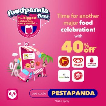 FoodPanda-Fest-40-OFF-Promotion-350x350 - Johor Kedah Kelantan Kuala Lumpur Melaka Negeri Sembilan Online Store Others Pahang Penang Perak Perlis Promotions & Freebies Putrajaya Sabah Sarawak Selangor Terengganu 