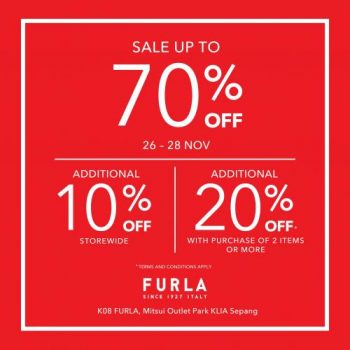 Furla-Black-Friday-Sale-at-Mitsui-Outlet-Park-350x350 - Bags Fashion Accessories Fashion Lifestyle & Department Store Malaysia Sales Selangor 