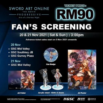 GSC-Sword-Art-Online-Fans-Screening-Promotion-350x350 - Cinemas Johor Kuala Lumpur Movie & Music & Games Penang Selangor 