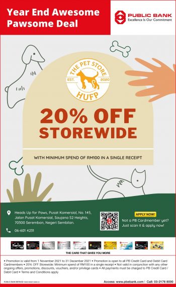 Heads-Up-for-Paws-PB-Privileges-Deal-350x571 - Bank & Finance Negeri Sembilan Pets Promotions & Freebies Public Bank Sports,Leisure & Travel 