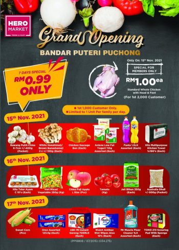 HeroMarket-Opening-Promotion-at-Bandar-Puteri-Puchong-350x487 - Promotions & Freebies Selangor Supermarket & Hypermarket 