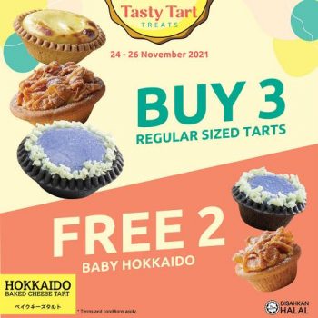 Hokkaido-Baked-Cheese-Tart-Buy-3-Free-2-Promotion-350x350 - Beverages Food , Restaurant & Pub Johor Kedah Kelantan Kuala Lumpur Melaka Negeri Sembilan Pahang Penang Perak Perlis Promotions & Freebies Putrajaya Sabah Sarawak Selangor Terengganu 