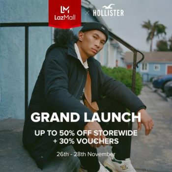 Hollister-Lazada-Grand-Launch-Sale-350x350 - Apparels Fashion Accessories Fashion Lifestyle & Department Store Johor Kedah Kelantan Kuala Lumpur Malaysia Sales Melaka Negeri Sembilan Online Store Pahang Penang Perak Perlis Putrajaya Sabah Sarawak Selangor Terengganu 