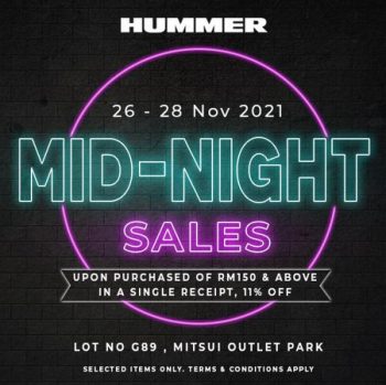 Hummer-Black-Friday-Mid-Night-Sale-at-Mitsui-Outlet-Park-350x349 - Malaysia Sales Others Selangor 