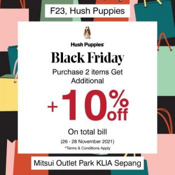 Hush-Puppies-Black-Friday-Sale-at-Mitsui-Outlet-Park-350x350 - Apparels Fashion Accessories Fashion Lifestyle & Department Store Malaysia Sales Selangor 