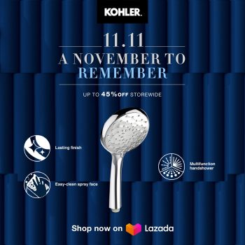 KOHLER-11.11-Promo-at-Lazada-4-350x350 - Home & Garden & Tools Johor Kedah Kelantan Kuala Lumpur Melaka Negeri Sembilan Online Store Pahang Penang Perak Perlis Promotions & Freebies Putrajaya Sabah Sanitary & Bathroom Sarawak Selangor Terengganu 