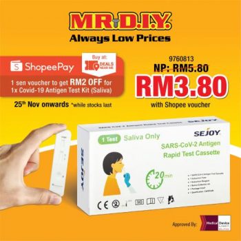 MR-DIY-ShopeePay-COVID-19-Antigen-Self-Test-Kit-Promo-350x350 - Johor Kedah Kelantan Kuala Lumpur Melaka Negeri Sembilan Others Pahang Penang Perak Perlis Promotions & Freebies Putrajaya Sabah Sarawak Selangor Terengganu 