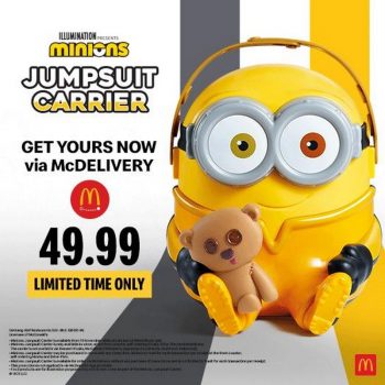 McDonalds-McDelivery-Minions-Jumpsuit-Carrier-Promo-350x350 - Beverages Food , Restaurant & Pub Johor Kedah Kelantan Kuala Lumpur Melaka Negeri Sembilan Online Store Pahang Penang Perak Perlis Promotions & Freebies Putrajaya Sabah Sarawak Selangor Terengganu 