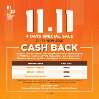 Mitsui-Outlet-Park-11.11-Sale-350x349 - Malaysia Sales Others Selangor 