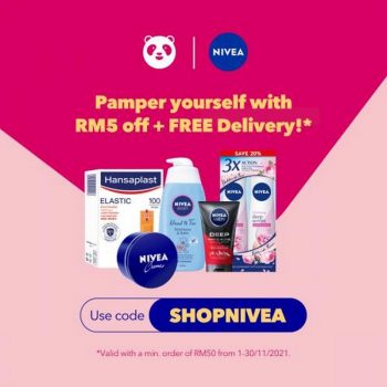 NIVEA-FoodPanda-RM5-OFF-FREE-Delivery-Promotion-350x350 - Johor Kedah Kelantan Kuala Lumpur Melaka Negeri Sembilan Online Store Others Pahang Penang Perak Perlis Promotions & Freebies Putrajaya Sabah Sarawak Selangor Terengganu 