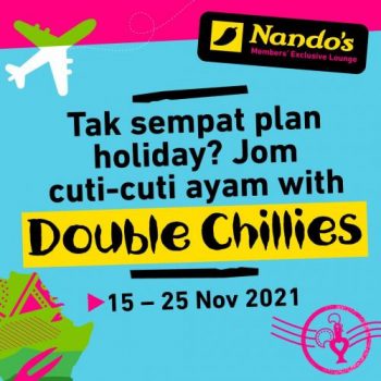 Nandos-Double-Chillies-Promotion-350x350 - Beverages Food , Restaurant & Pub Johor Kedah Kelantan Kuala Lumpur Melaka Negeri Sembilan Pahang Penang Perak Perlis Promotions & Freebies Putrajaya Sabah Sarawak Selangor Terengganu 