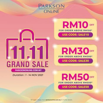 Parkson-Online-11.11-Sale-1-350x350 - Johor Kedah Kelantan Kuala Lumpur Malaysia Sales Melaka Negeri Sembilan Online Store Pahang Penang Perak Perlis Putrajaya Sabah Sarawak Selangor Supermarket & Hypermarket Terengganu 