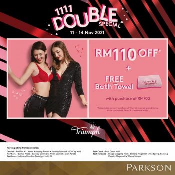 Parkson-Triumph-11.11-Sale-350x350 - Fashion Accessories Fashion Lifestyle & Department Store Johor Kedah Kelantan Kuala Lumpur Lingerie Malaysia Sales Melaka Negeri Sembilan Online Store Pahang Penang Perak Perlis Putrajaya Sabah Sarawak Selangor Terengganu Underwear 