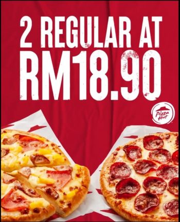 Pizza-Hut-2x-Regular-Pizza-RM-18.90-Promotion-350x433 - Beverages Food , Restaurant & Pub Johor Kedah Kelantan Kuala Lumpur Melaka Negeri Sembilan Pahang Penang Perak Perlis Pizza Promotions & Freebies Putrajaya Sabah Sarawak Selangor Terengganu 